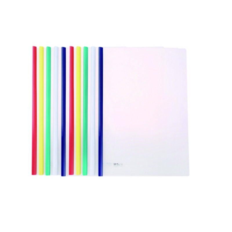 LTSM 晨光(M&G)ADM94519 A4透明抽杆夹5mm文件夹资料报告夹拉杆夹