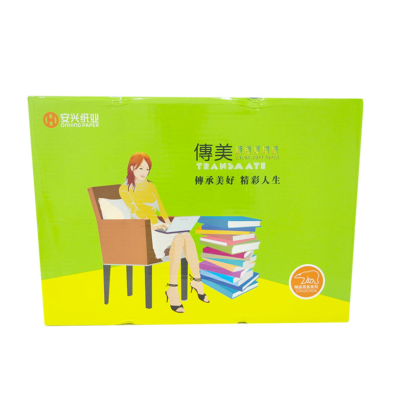传美 500张/包5包/箱 彩色复印纸 80克 橙色 A3 (单位:箱)