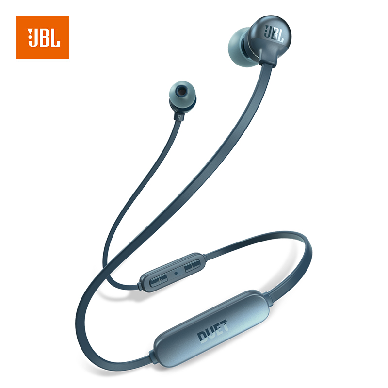 JBL DUET MINI2BT无线蓝牙耳机 入耳式运动耳机 HIFI重低音线控带麦 深沉蓝