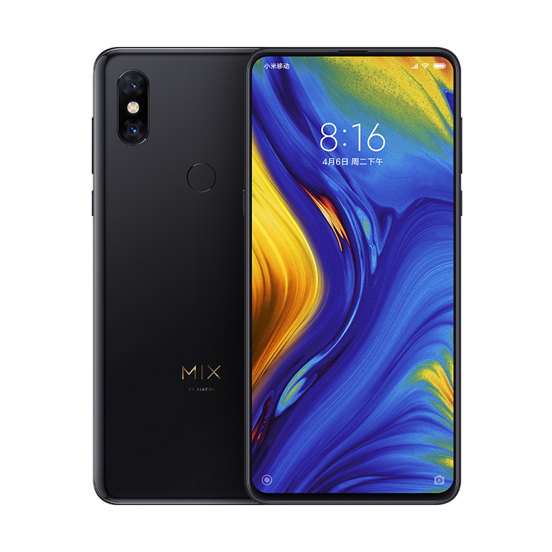 小米 (MI) 小米Mix3  磁动力滑盖全面屏 AI双摄 四曲面陶瓷机身 6GB+128GB 黑色 全面屏拍照游戏智能手机 双卡双待移动联通电信全网通4G手机