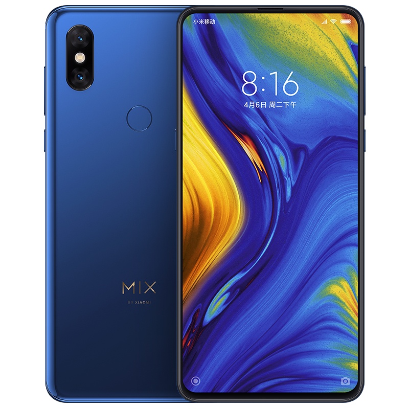 Xiaomi/小米 小米Mix3 8GB+128GB 宝石蓝移动联通电信4G手机 全面屏