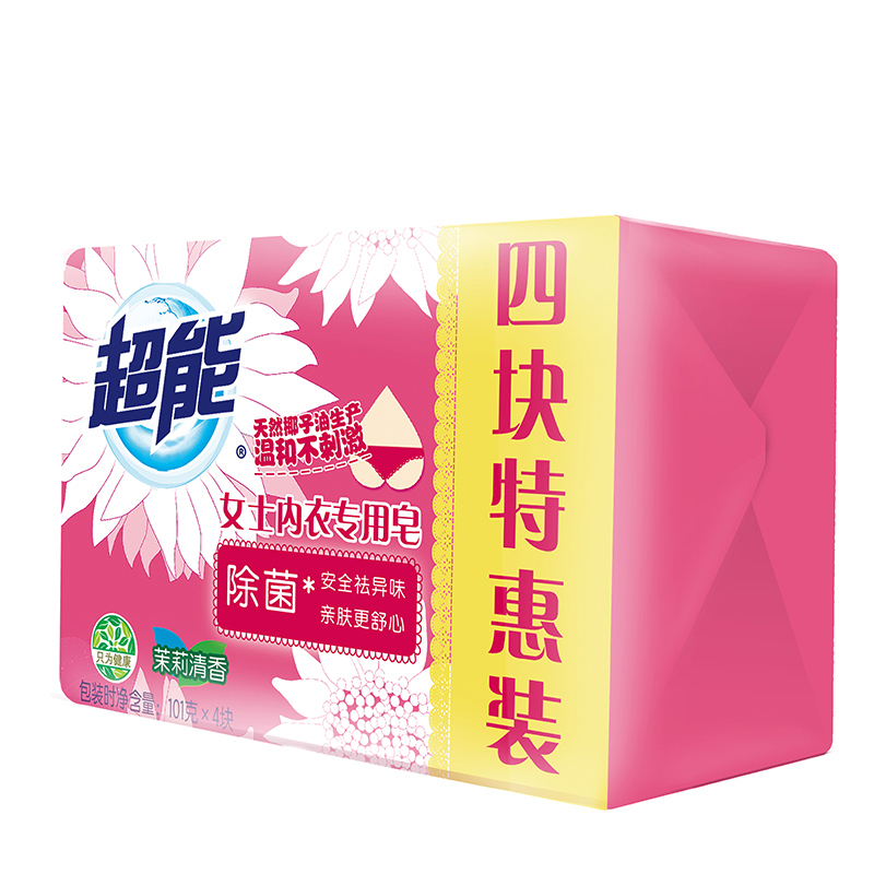 超能 女士 内衣专用皂 101g*4(单位:组)