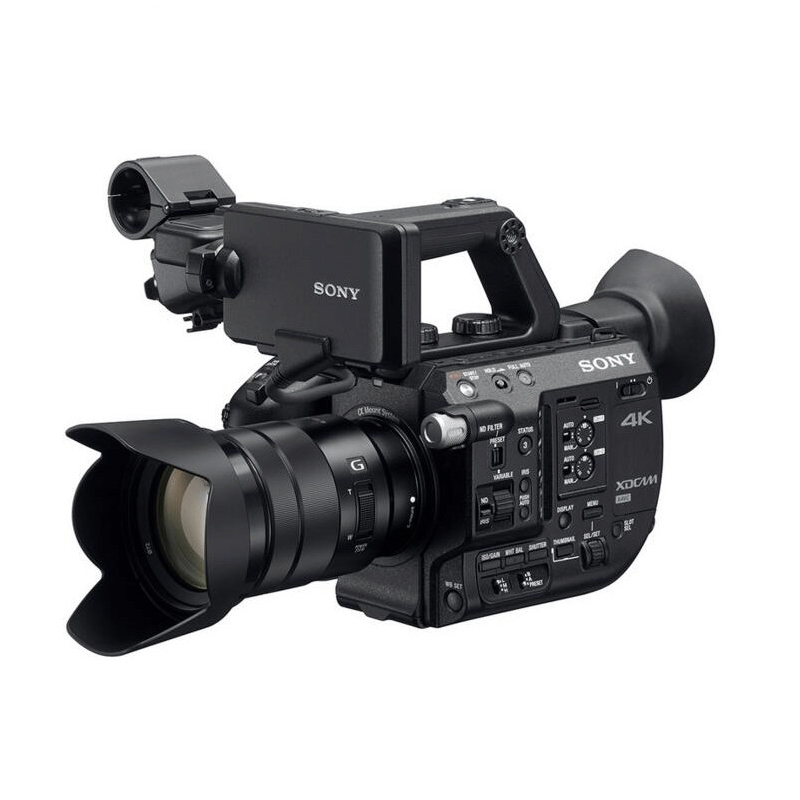索尼(SONY)PXW-FS5K 超级慢动作 手持式4K 摄影机套餐(含三角架+索尼U60电池+索尼128GSD卡+包)
