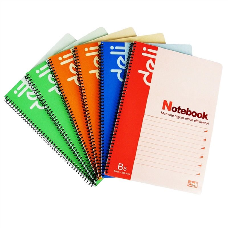 [精选]得力(deli) 7693办公螺旋本(混)-60张-B5(本)*6本