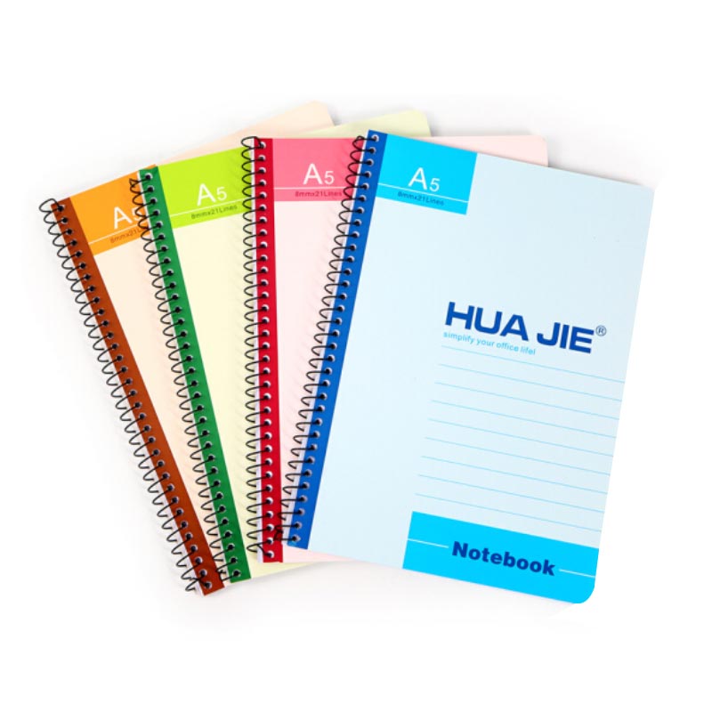HUA JIE华杰 12本装 PR1023(B5规格 50页/本)软面抄学生记事本简约办公大号螺旋笔记本抄写本随手记事本