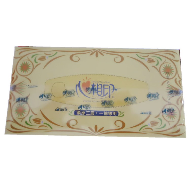 心相印盒装抽纸典雅图3层120抽6盒/提 面巾纸盒抽纸FT18090无尘