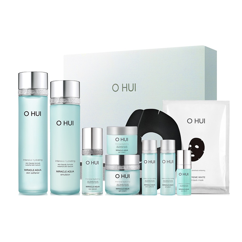 OHUI欧蕙水库奇迹系列礼盒9件套(385ml+27g)清爽|补水|控油 护肤礼盒