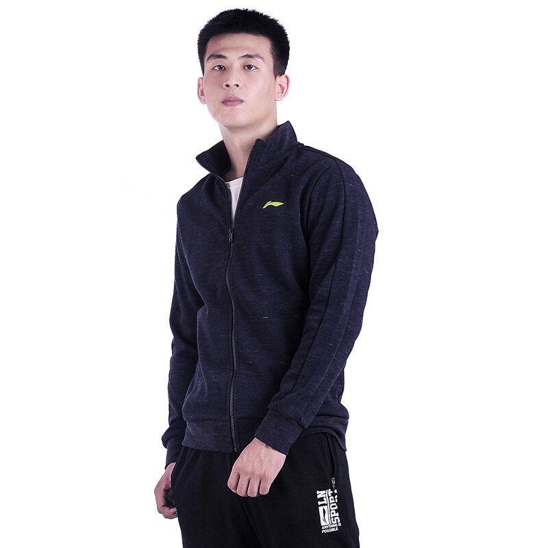 [自营]李宁(LI-NING) 17秋季 男卫衣开衫外套春季连帽立领运动运动卫衣/套头衫AWDM845