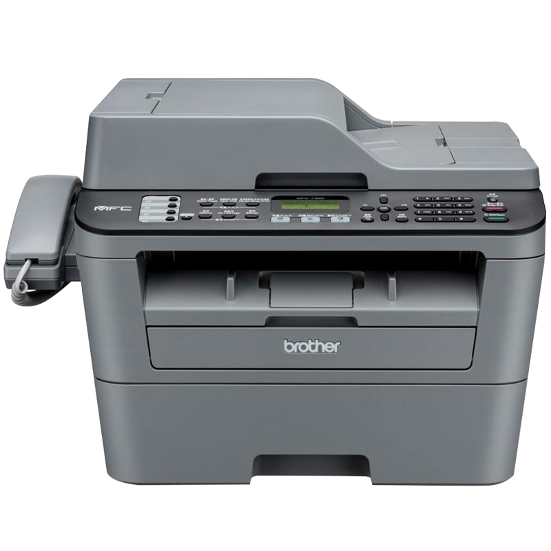 [精选]兄弟(brother)MFC-7380 黑白激光多功能一体机(打印、复印、扫描、传真)A4办公家用