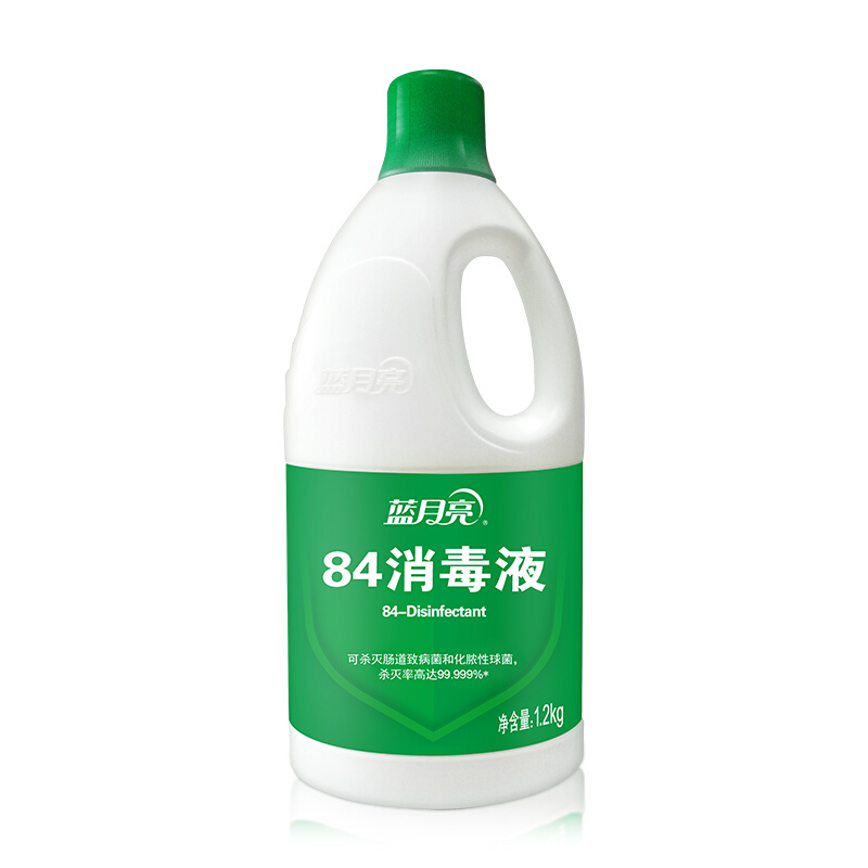 蓝月亮(Bluemoon)84消毒液消毒水 漂白除菌 1.2kg/瓶