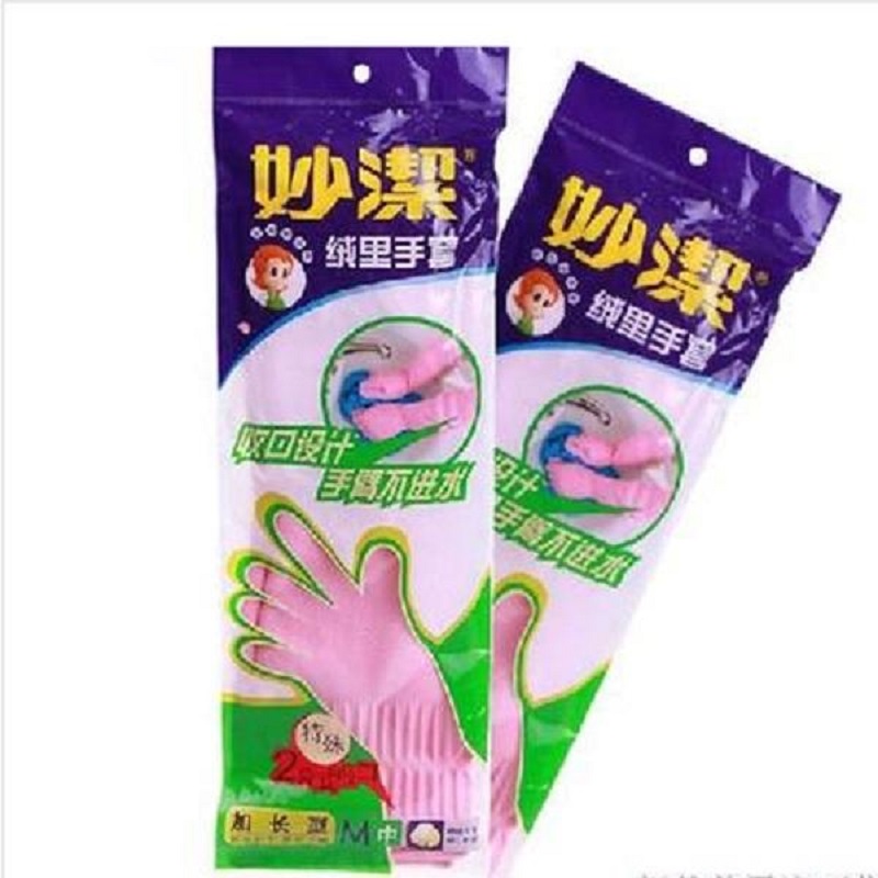 妙洁 绒里手套 加长型 中号 MGAM--B 24副/箱(单位:箱)