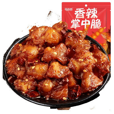 蜀道香 肉类零食 香辣脆掌中宝200g 100g*2袋(休闲零食)