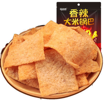 蜀道香 膨化食品 香辣大米锅巴1050g 210g*5袋(休闲零食)