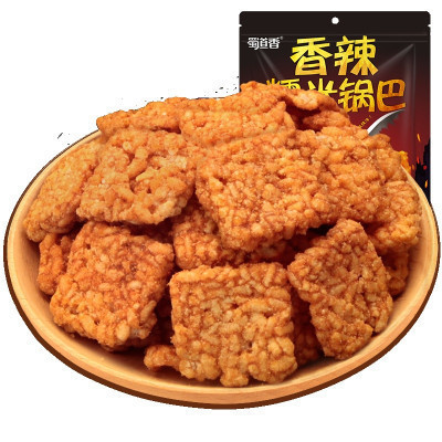 蜀道香 膨化食品 香辣糯米锅巴150g(休闲零食)