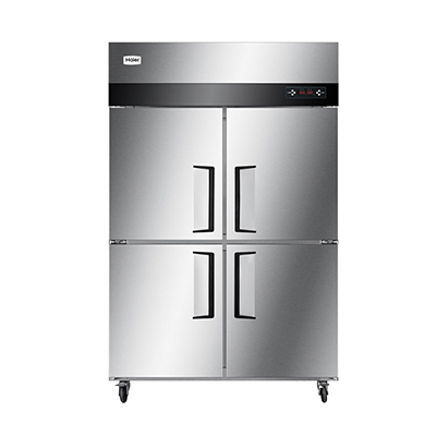 海尔(Haier)SL-1016C2D2 1016升 冰柜 立式四门双温厨房冷柜 饭店冷柜 商用不锈钢冰柜两室