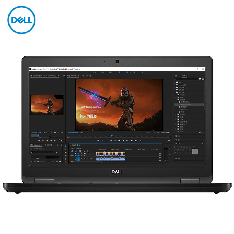 戴尔（DELL）Precision 3530 15.6英寸移动工作站笔记本I7-8850H 16G 256G+1T P600 4G/W10H 高分屏 3年