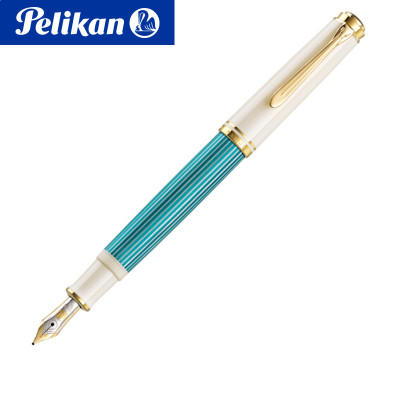 百利金(Pelikan )M600 14K金尖钢笔斯德莱斯曼线条金笔墨水笔