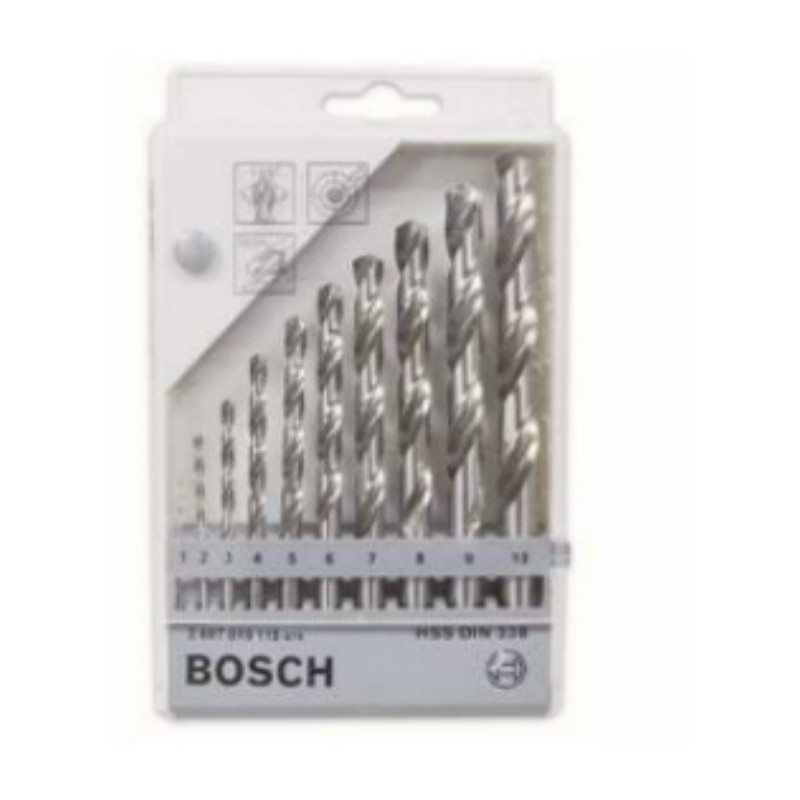 博世 Bosch 2607019115 麻花钻组套1-10mm (10pcs)