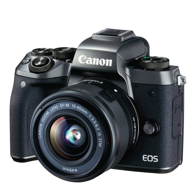 佳能(Canon) EOS M5(15-45)微单套机 黑色 全像素双核对焦
