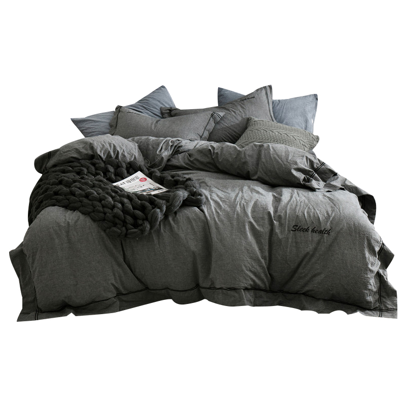 南极人(NanJiren)家纺 保暖意大利绒床上四件套绗缝床品套件 床上用品秋冬保暖被套床单