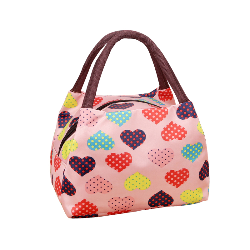 女士买菜包中年妈妈手拎迷你帆布包牛津布手提小方包妈咪碎花布包