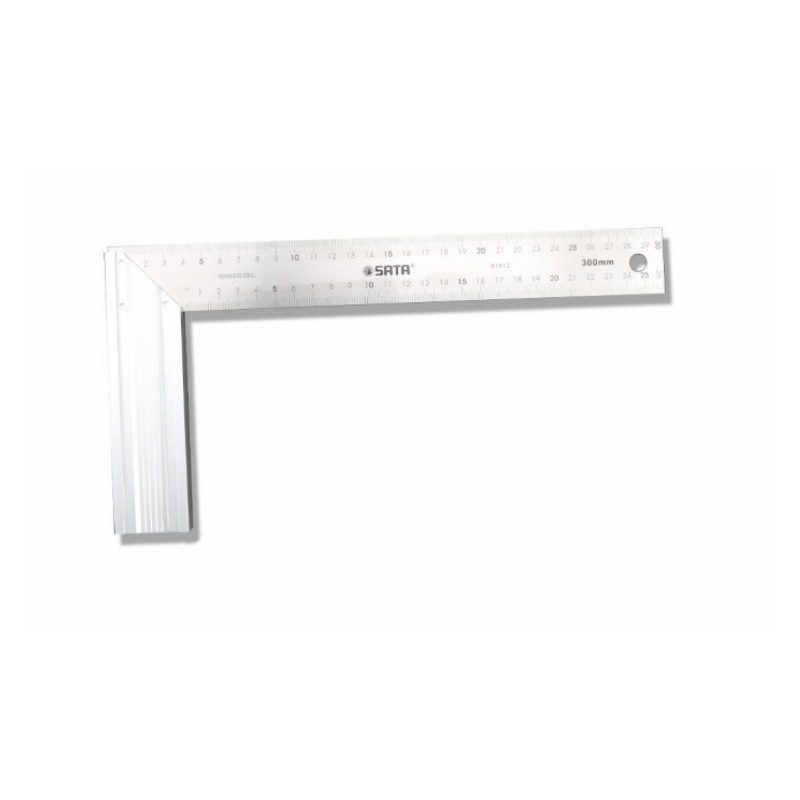 世达 SATA 91412 铝柄钢角尺 300mm