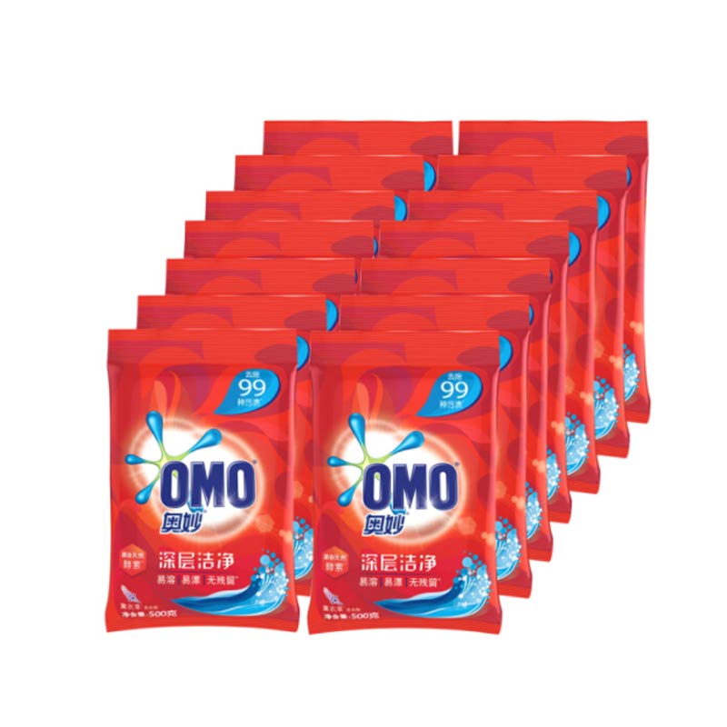 奥妙(OMO) 深层洁净洗衣粉 500g *14 袋 /件