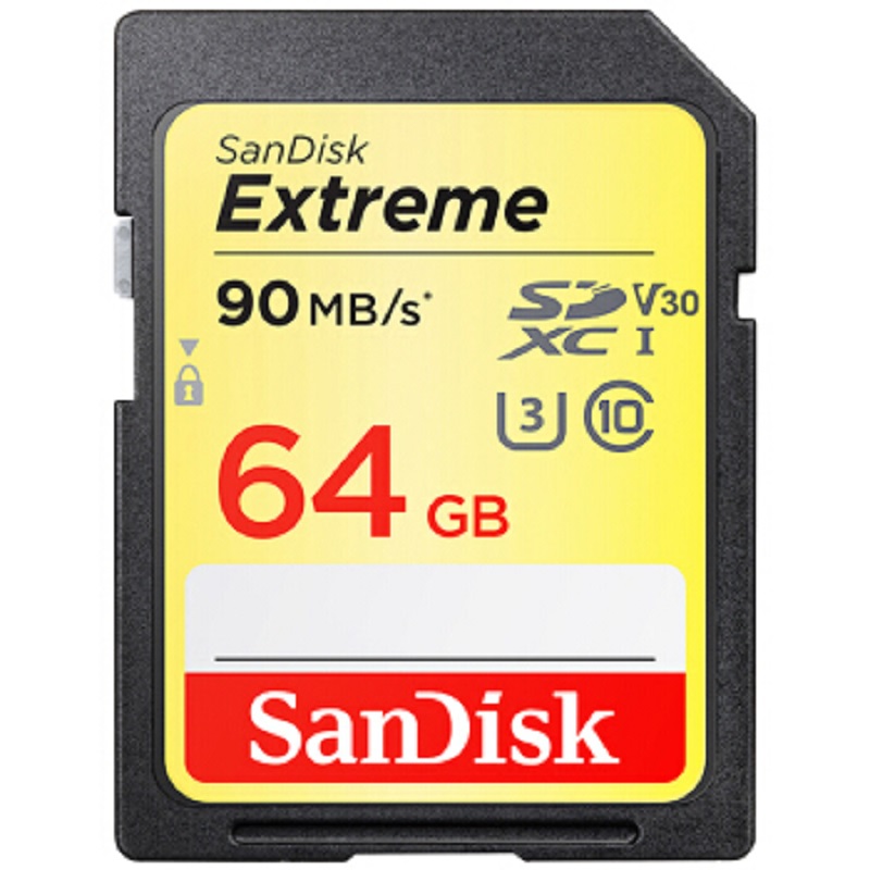 闪迪(SanDisk)读速90MB/s 写速40MB/s SD卡至尊SDXC UHS-I存储卡V30 U3