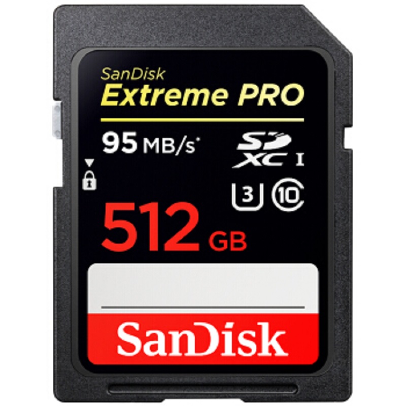 闪迪(SanDisk)512GB 读速95MB/s 写速90MB/s 至尊超SDXC UHS-I存储卡 V30 U3