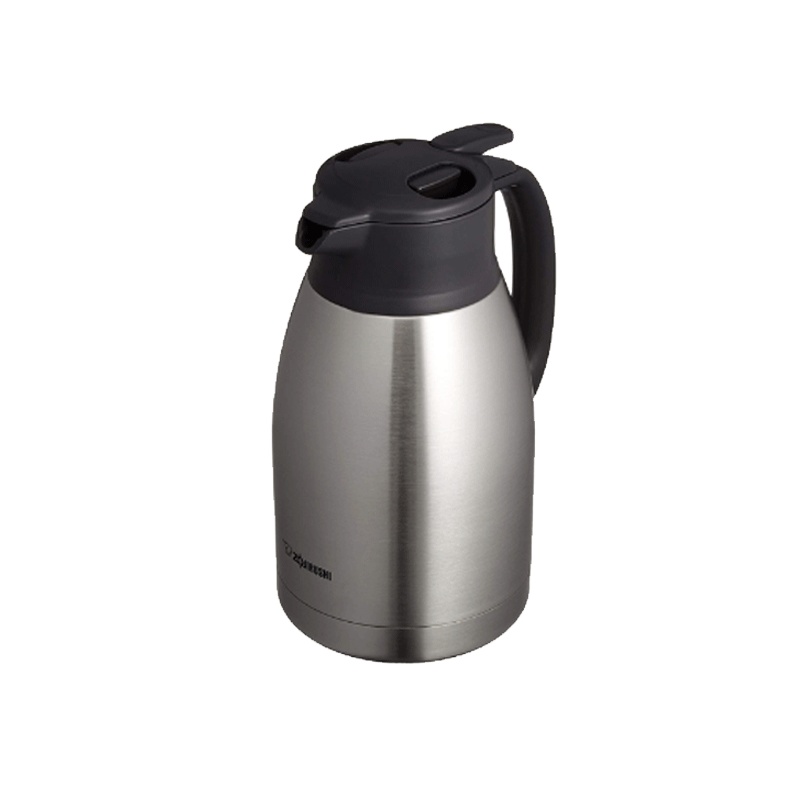 【海外原装】象印(ZOJIRUSHI) 304不锈钢真空保温杯保温壶通用SH-HB15-XA 1.5L 银灰色