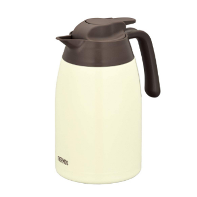 [高真空超轻量]THERMOS膳魔師 通用不锈钢保温壶 THV-1501 1.5L 奶油饼干304不锈钢保温杯