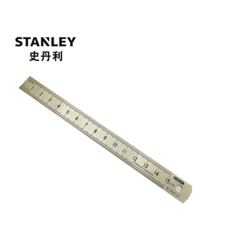 史丹利(STANLEY)不锈钢直尺150mm 35-344-23 24把/包 (单位:包)