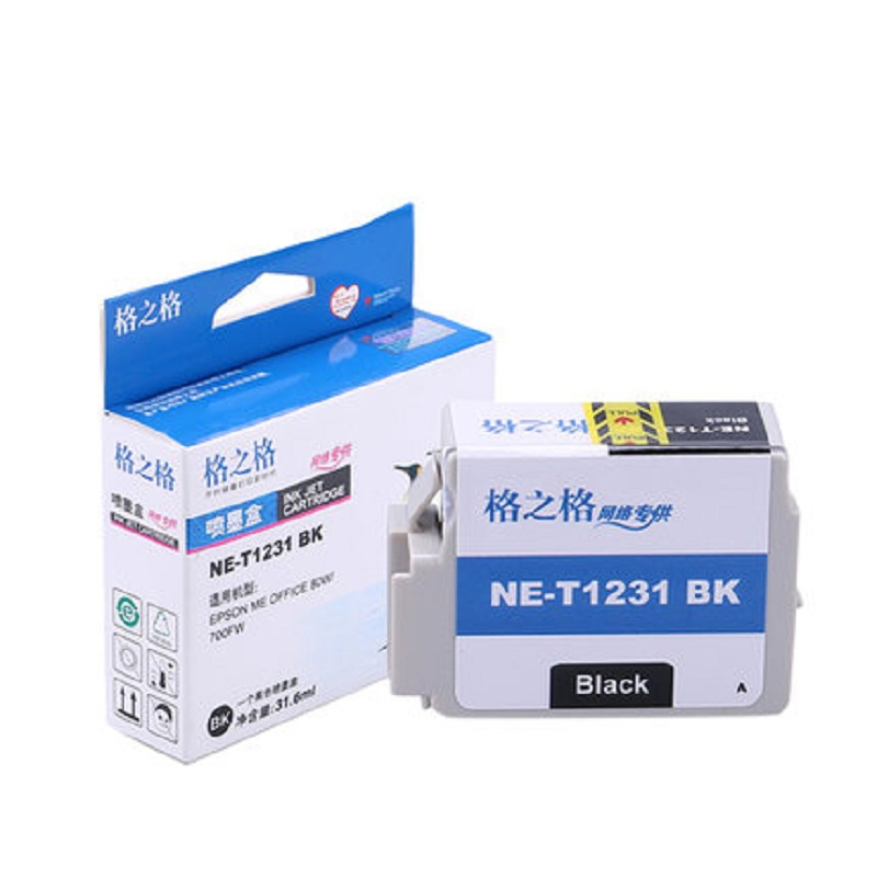 [精选]格之格 T1231黑色墨盒 适用爱普生/EPSON ME 700FW 80W墨盒