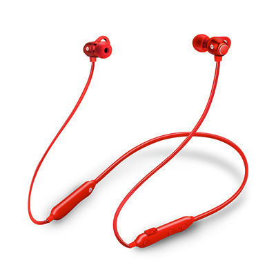 音磅(YOBBOM)无线蓝牙耳机S6 颈挂式降噪 入耳式运动 磁吸式手机通话 音乐耳机 红色