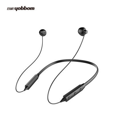 音磅（YOBBOM）无线蓝牙耳机IX 颈挂式降噪 入耳式运动 磁吸式手机通话 音乐耳机 黑色