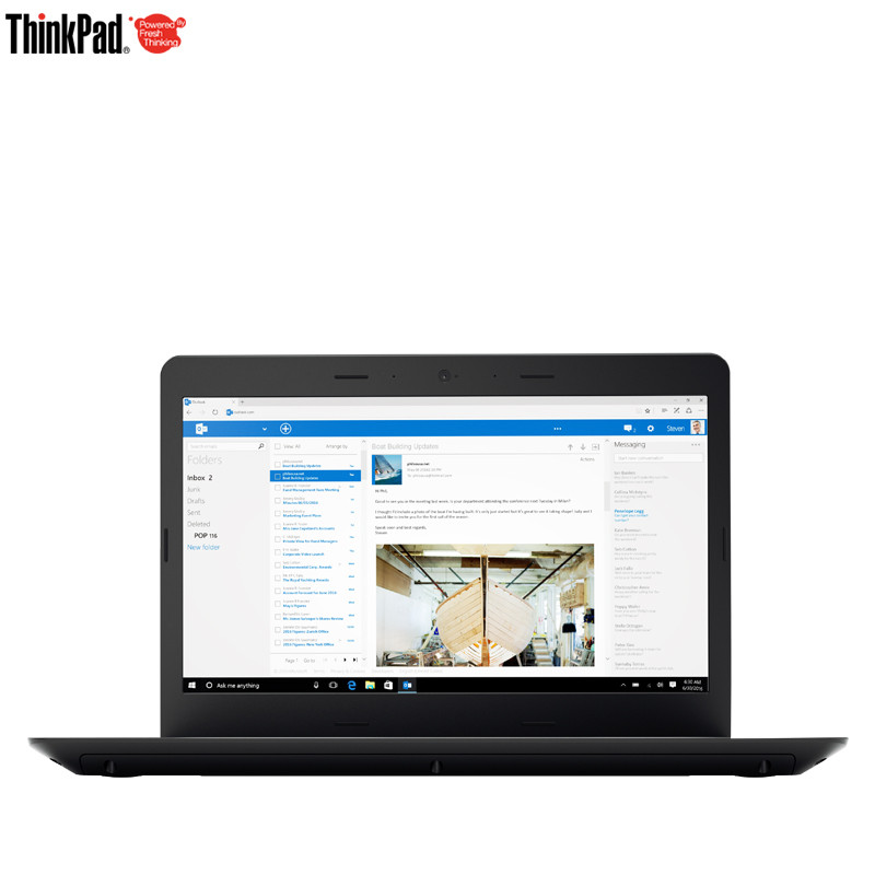 联想(Lenovo)ThinkPad E470 14英寸笔记本电脑(I5-6200U 4G 1T 集显 黑)