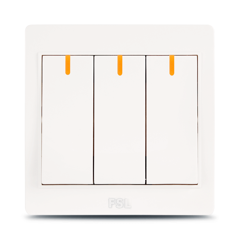 FSL 16A三位 双路开关(白色) F22-16K3-2 (单位:个)