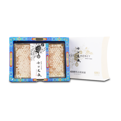 北京同仁堂蜂巢蜜蜂蜜420g/盒 天然农家自产老蜂巢土蜂蜜 天然滋补蜂蜜 蜂蜜巢嚼着吃