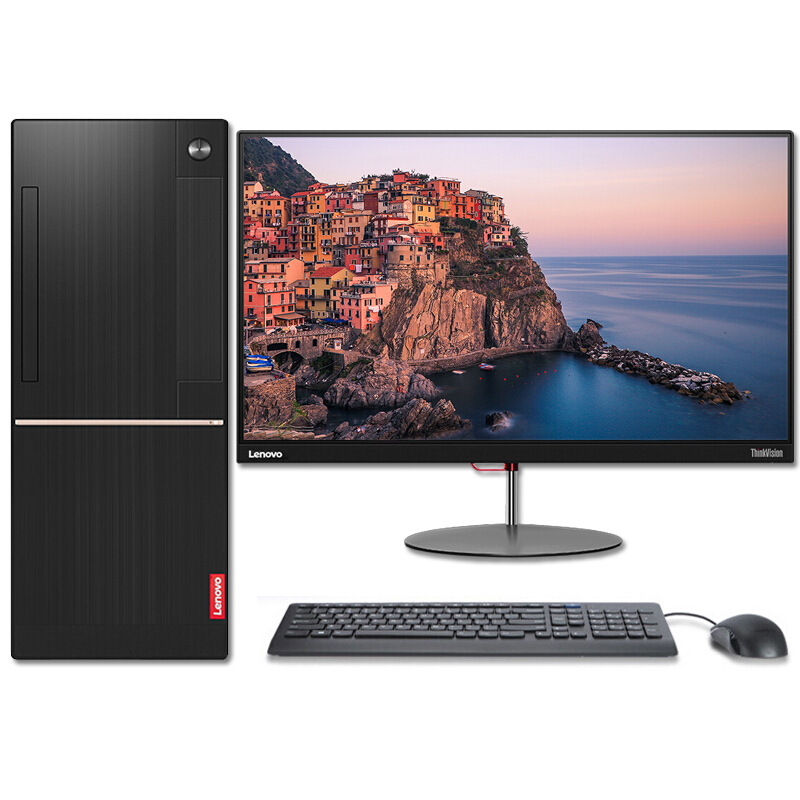 联想(Lenovo)扬天T4900d台式电脑 21.5英寸显示器(I3-7100 4GB 1T 集显无光驱 Win10)