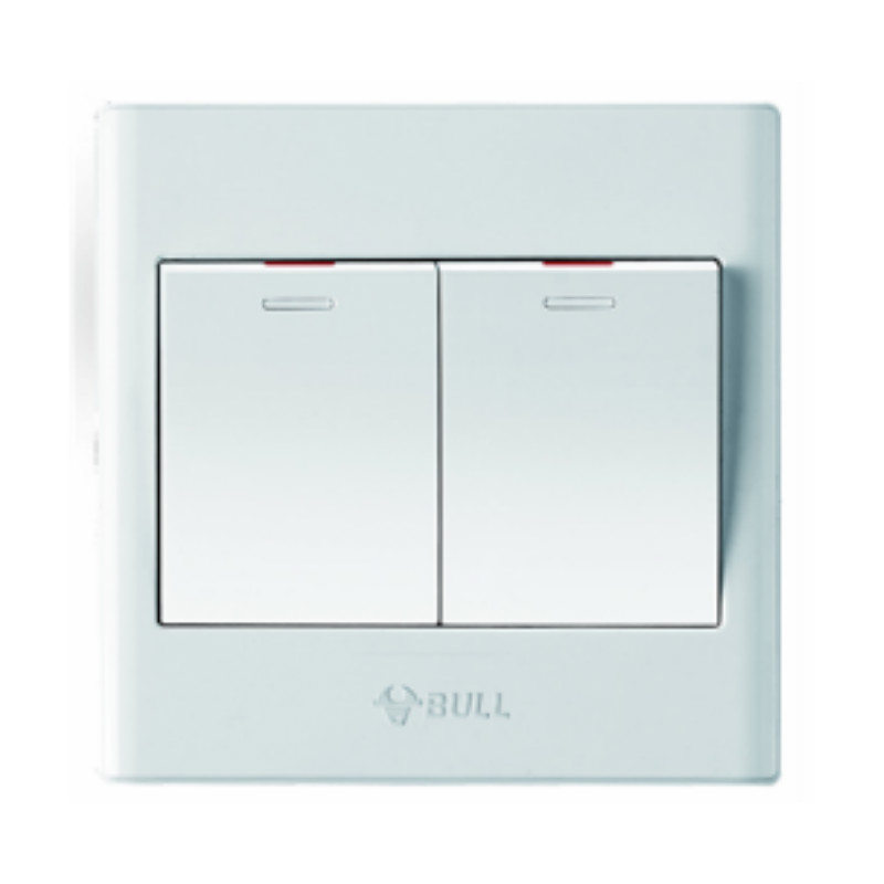 公牛 G06二位单控带荧光面板开关 G06K211YG06K211Y