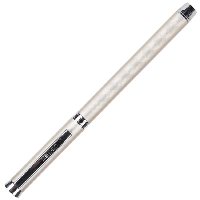 [精选]得力(deli)S98黑色中性笔金属商务签字笔0.5mm 颜色随机(12支价格) 黑色