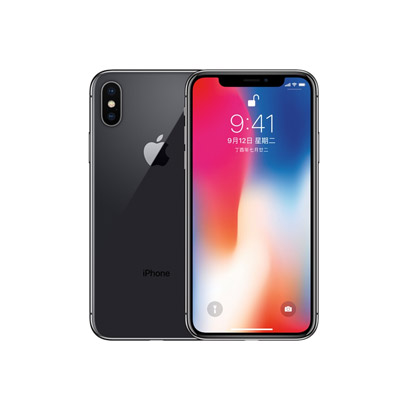 苹果Apple iPhone X 256G 移动4G联通4G智能手机 港版 太空灰