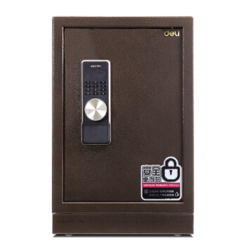 得力(deli) 33030全钢防盗密码保管柜 保险柜家用办公保管箱 高47cm