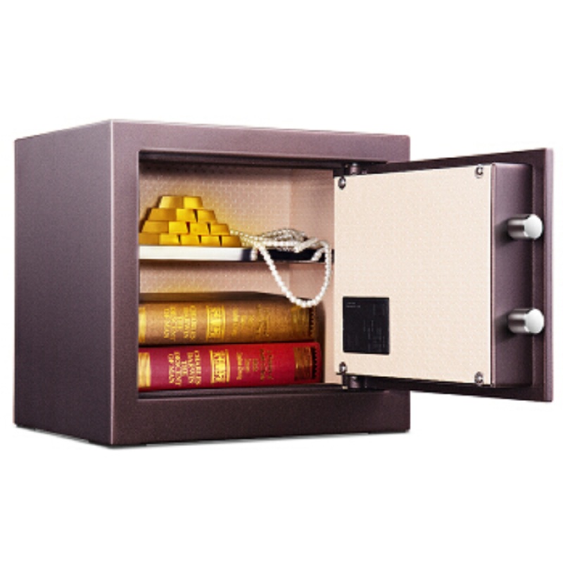得力(deli) 33121高音贝报警电子保管箱/保险箱 双保险防盗 品质认证 48cm