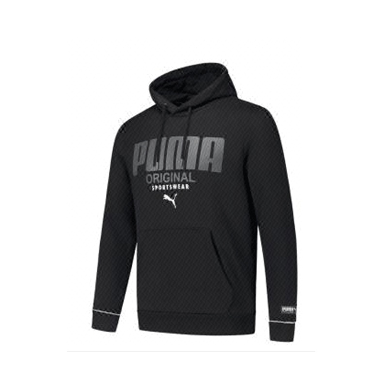 彪马(PUMA)男士T7套头logo款连帽休闲运动卫衣85389401