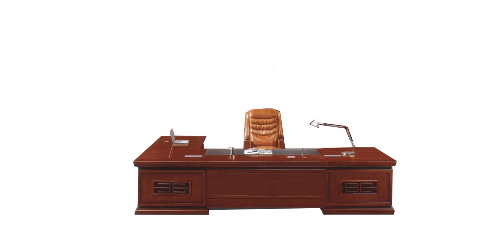标灿办公家具 现代中式实木办公桌 油漆漆面办公桌电脑桌 大班台 老板桌 可定制其他