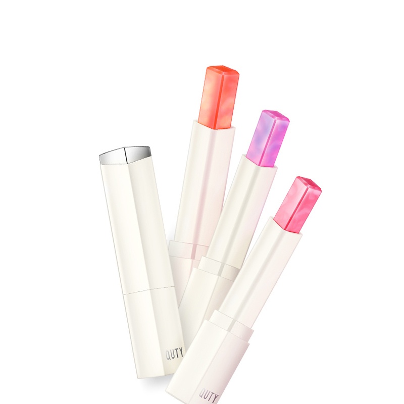 巧迪尚惠(Qdsuh)星彩焕色润唇膏#3 嫣紫粉口红持久显色不易挂杯滋润保湿3g