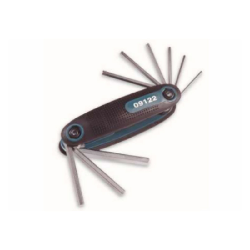 世达 SATA 9122 9 件折叠式英制内六角扳手组套