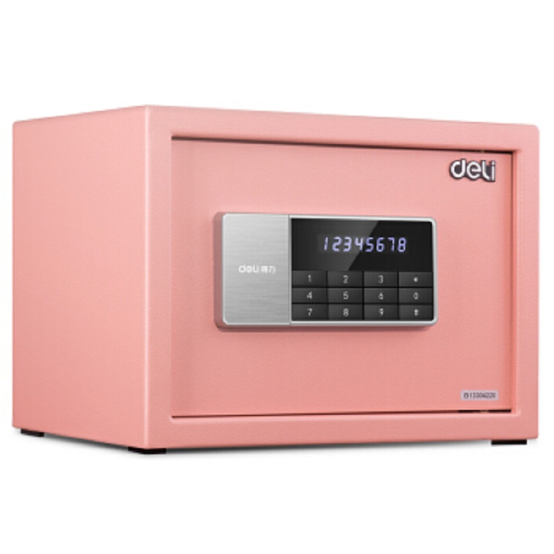 [精选]得力(deli)锐剑系列 92619 小型入墙密码保管箱 高25cm办公家用双保险保管柜 红色(1台价格)