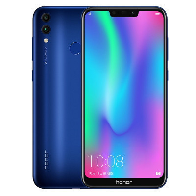 荣耀(honor)畅玩8C 4GB+32GB 极光蓝移动联通电信4G 两天一充 莱茵护眼 超清刘海屏 4G大运存 全面屏手机